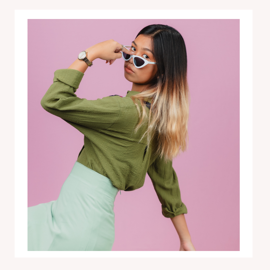 Woman in a stylish outfit looking ready for her day
